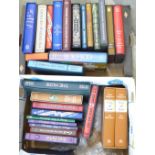 Two boxes of Folio Society books including several on religious subjects