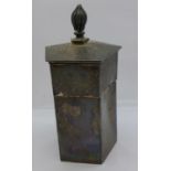 A pentagonal silver pot, marked The Cocoa Association, a/f, dented, 269g
