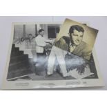 Dean Martin and Tony Curtis autographed photographs