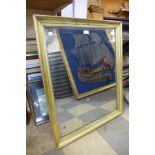 A Victorian gilt framed mirror