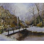 Geoff Kersey, Pikes Pool, watercolour, 37 x 43cms, framed