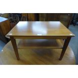 A teak coffee table