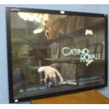 A Casino Royale film poster, 75 x 100cms, framed