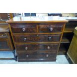 A Victorian mahogany chest of drawers