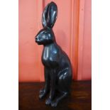 A bronze hare