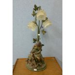 A French style figural table lamp