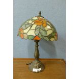 A Tiffany style table lamp