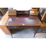 An Edward VII mahogany bonheur du jour