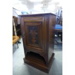 An Edward VII walnut pot cupboard