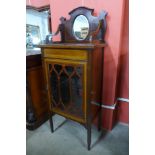 An Edward VII inlaid mahogany side cabinet