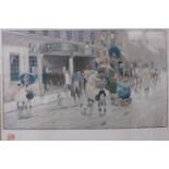 A signed Cecil Charles Windsor Aldin print, The Dover Road, The Bull At Dartford, with Lawrence &