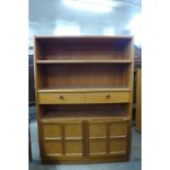 A Nathan teak open bookcase