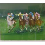 A signed Nicholas Watts limited edition print, Jochen and a signed Victor Spahn horse racing