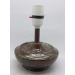 A Serpentine table lamp base