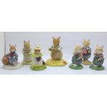 Seven Royal Doulton Brambly Hedge figures