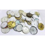 Pocket watch movements and dials
