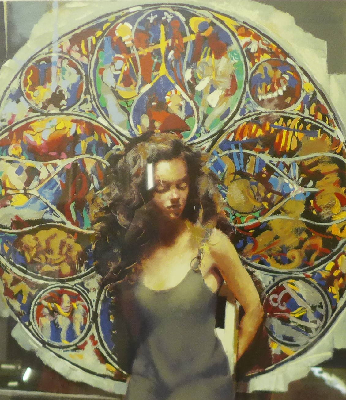 Robert Oscar Lenkiewicz (1941-2002), Anna (Stained Glass Window), signed limited edition silk screen