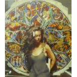 Robert Oscar Lenkiewicz (1941-2002), Anna (Stained Glass Window), signed limited edition silk screen