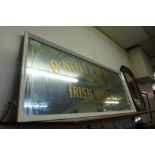 A large advertising mirror, bearing O'Neil & McHenry inscription to glass
