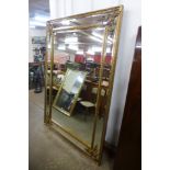 A large French style gilt framed mirror, 193 x 136cms (M24W202) #