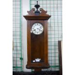 A German Junghans walnut Vienna wall clock