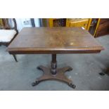 A Victorian oak rectangular occasional table