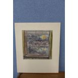 Edward Morgan, The Seagull and The View Through the Window, watercolour, unframed