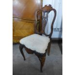 An 18th Century Dutch marquetry inlaid side chair