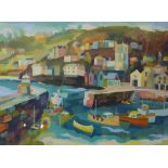 Richard Tuff, Boats in the Harbour, signed limited edition print, no. 118/169, 54 x 70cms, framed