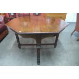 A Victorian Gillows of Lancaster mahogany octagonal centre table