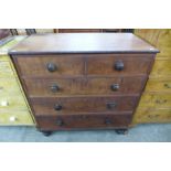 A Victorian mahogany chest of drawers