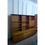 A teak room divider