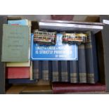 A collection of early 20th Century The New Book of Knowledge, local history books, Stanton Iron