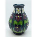 A Moorcroft Large Violets pattern vase