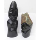 Two African carved Shona figures