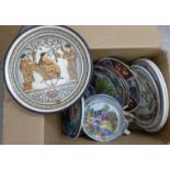 A box of oriental pottery