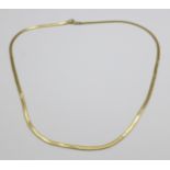 A 9ct gold necklace, 3.6g