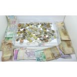 Coins and banknotes