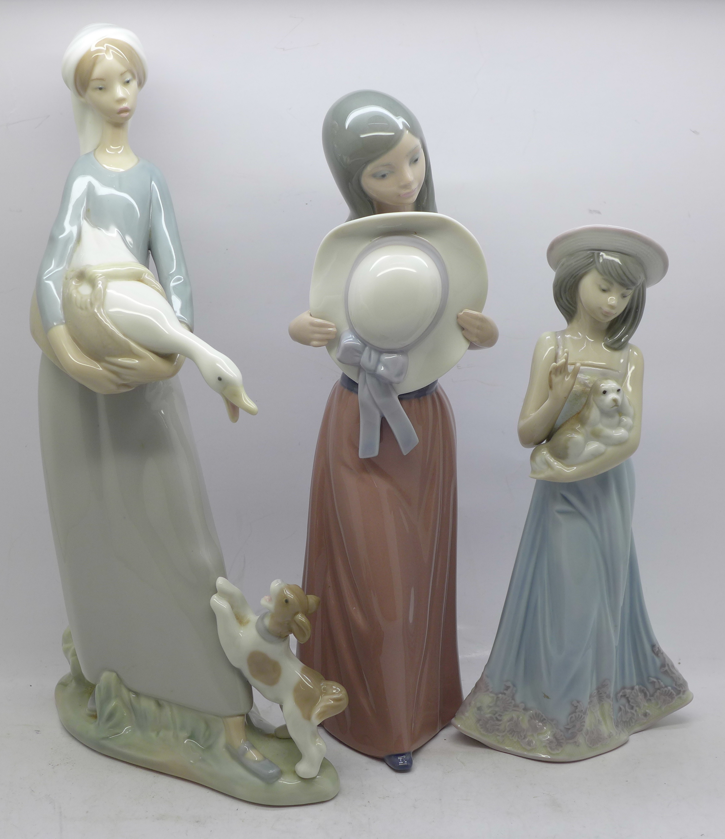 Three Lladro figures