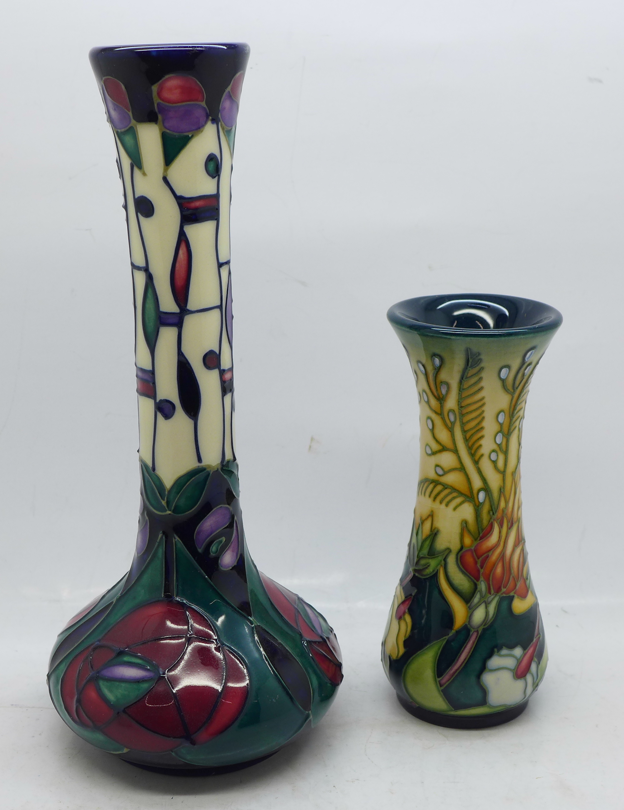 Two Moorcroft vases including Prairie Summer