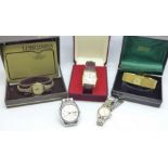 Wristwatches including Longines, Rotary and Seiko