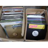 A large collection of LP records, (two boxes) including many promo copies **PLEASE NOTE THIS LOT