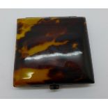 A tortoiseshell cigarette case, a/f