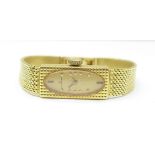 A lady's 18ct gold Bucherer wristwatch, total weight with movement 25g
