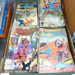 A collection of approximately two hundred Marvel, DC and other comics