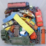 A collection of die-cast vehicles including Dinky, Matchbox and Corgi
