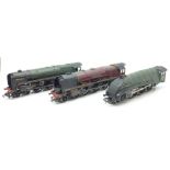 Three Hornby model railway engines, Mallard, Duchess of Abercorn and John of Gaunt