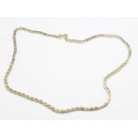 A 14ct gold chain, marked 585, 3.7g