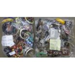 Fashion and costume jewellery, 4kg