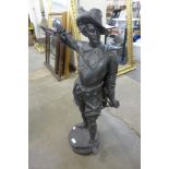 A French spelter figure of Don Cesar, a/f